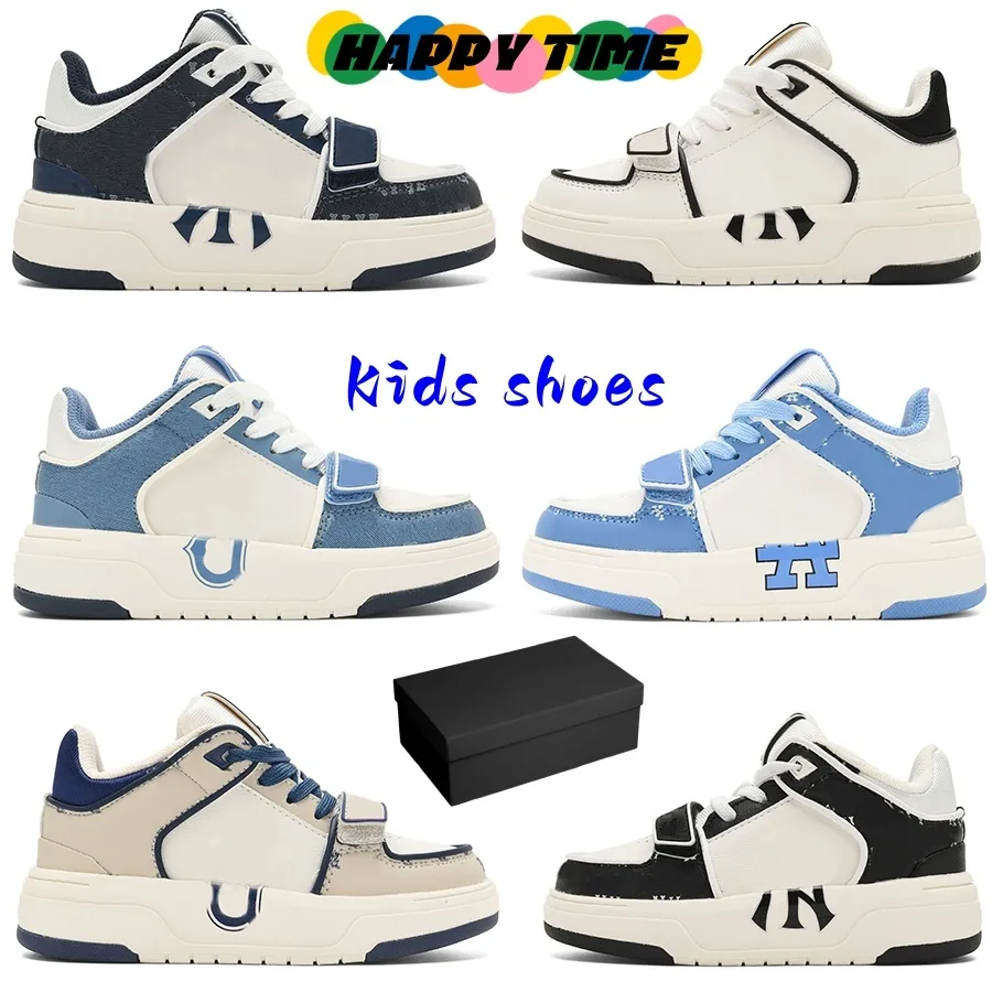 Met doos Kinderen Kinderschoenen Preschool PS Atletisch Outdoor Designer Sneaker Peuter Meisje Jongens Tod Chaussures Pour Enfant Sapatos infantis Kindersportschoen