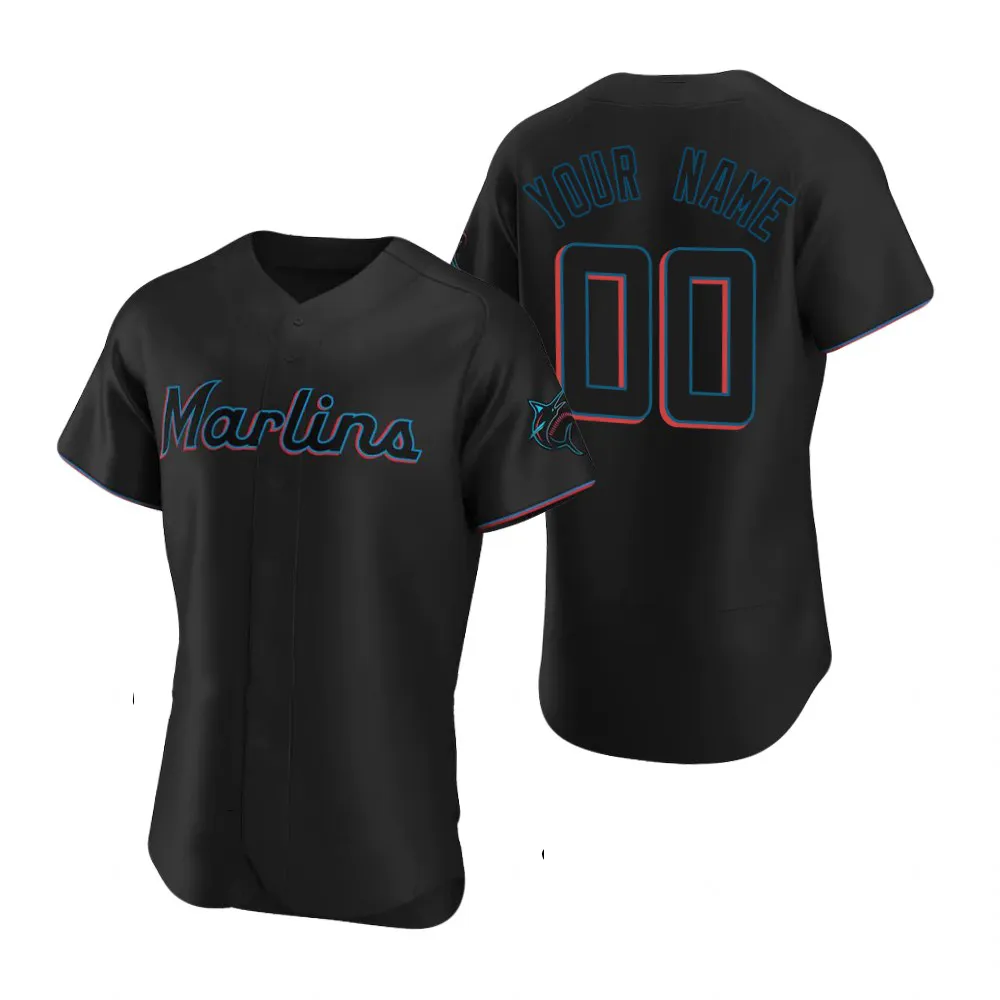 Miami Marlins Baseball Jersey Classic Style With Different Players Names Numbers From Projerseysword 21.98 DHgate.Com