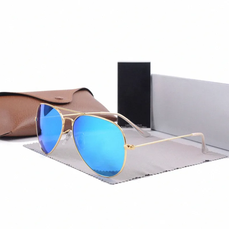 Sunglasses Designer Sunglasses Polarized Mens Women Pilot UV400 Eyewear Classic Rays Bans Metal Thin Frame 3479 With Box