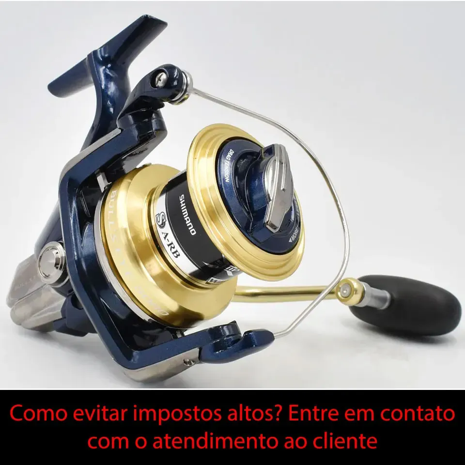 Rullar Shimano Bull's Eye Spinning Fishing Reel för Surf Casting 5+1BB Surf Reel som kastar fiske 12 kg Power 4.3: 1Ratio 445G Väg