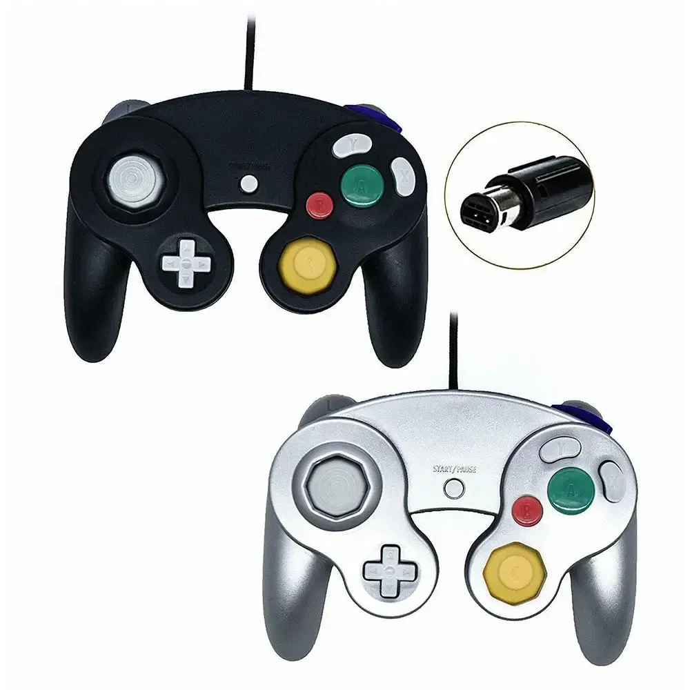 GamePads Nowe dla kontrolera GameCube USB Wired Handheld Joystick dla Nintend dla NGC GC Controle dla komputerowego PC Gamepad NS
