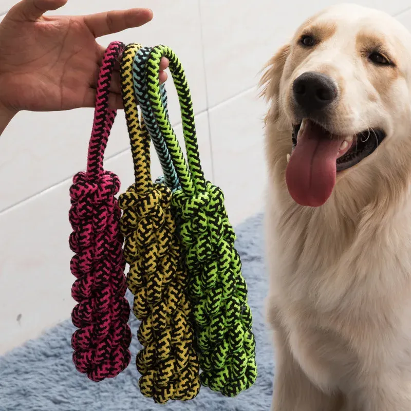 Toys Giant Dog Rope Toy for Extra Large DogsIndestructible Dog Toy for Aggressive Chewers and Large Breeds 42IN Long 6 Knot