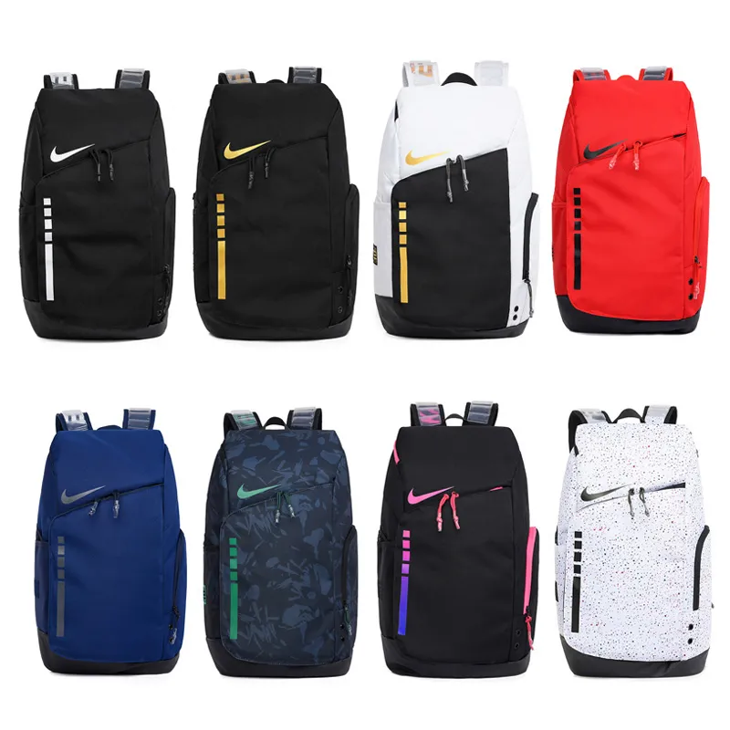 Unisex Hoops Elite Pro Luchtkussen Basketbalrugzak Student Computertas Paar Knapzak Messenger Bag Junior Zwart Wit Rood Trainingstassen Outdoor Rugzak Nieuw