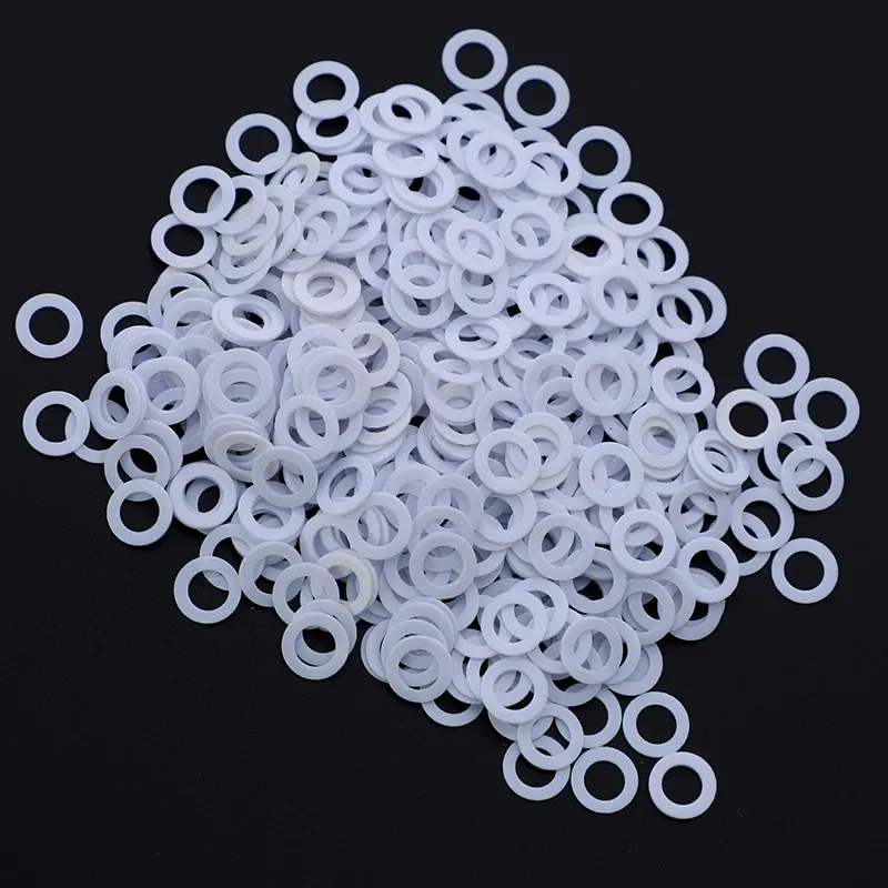 Verktyg 1000pieces/Lot Mix Size Plastic Worchers för saxskruvar Packning Frisörande saxtillbehör 5*7mm 4*7mm 4*6mm