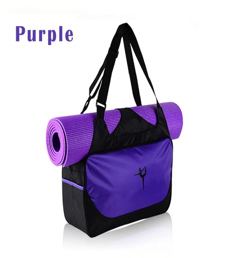 Aangepast logo Multifunctionele waterdichte yogatas voor gymmat Nylon rugzak Schouderdragers Yoga Pilates Mat Tas geen yogamat3225128