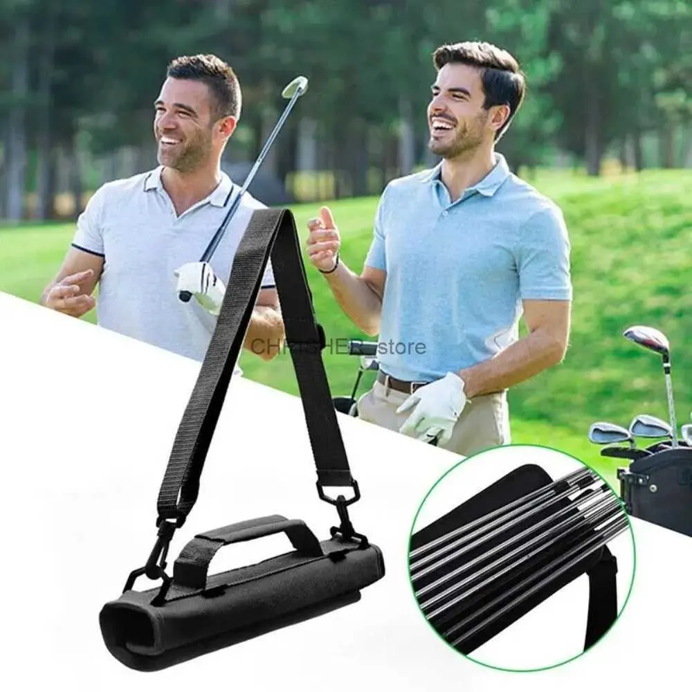 Torby golfowe Mini Nylon Golf Club Torba przewoźnika przewożona worka jazdy w torbie podróżniczej Organizator golfowy obudowa z regulowanym pasmem barku2402