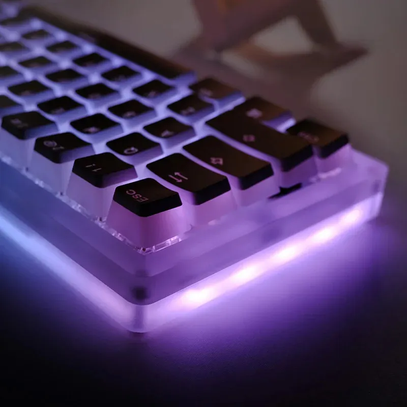 108 клавиш PBT Pudding колпачки для Cherry MX Switch механическая клавиатура OEM профиль RGB клавиатура с подсветкой персонализированная клавиатура DIY 240221