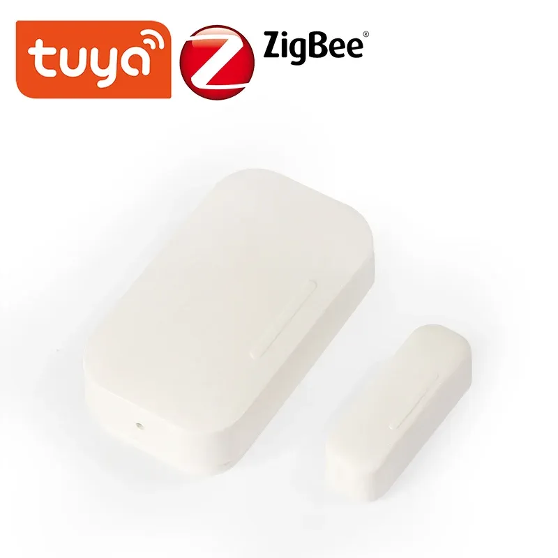 Dedektör Tuya Smart Zigbee Kapı Sensörü Kapı Açık / Kapalı Dedektörler Alexa Google ile Uyumlu IFTTT TUYA / SMAR TLife App
