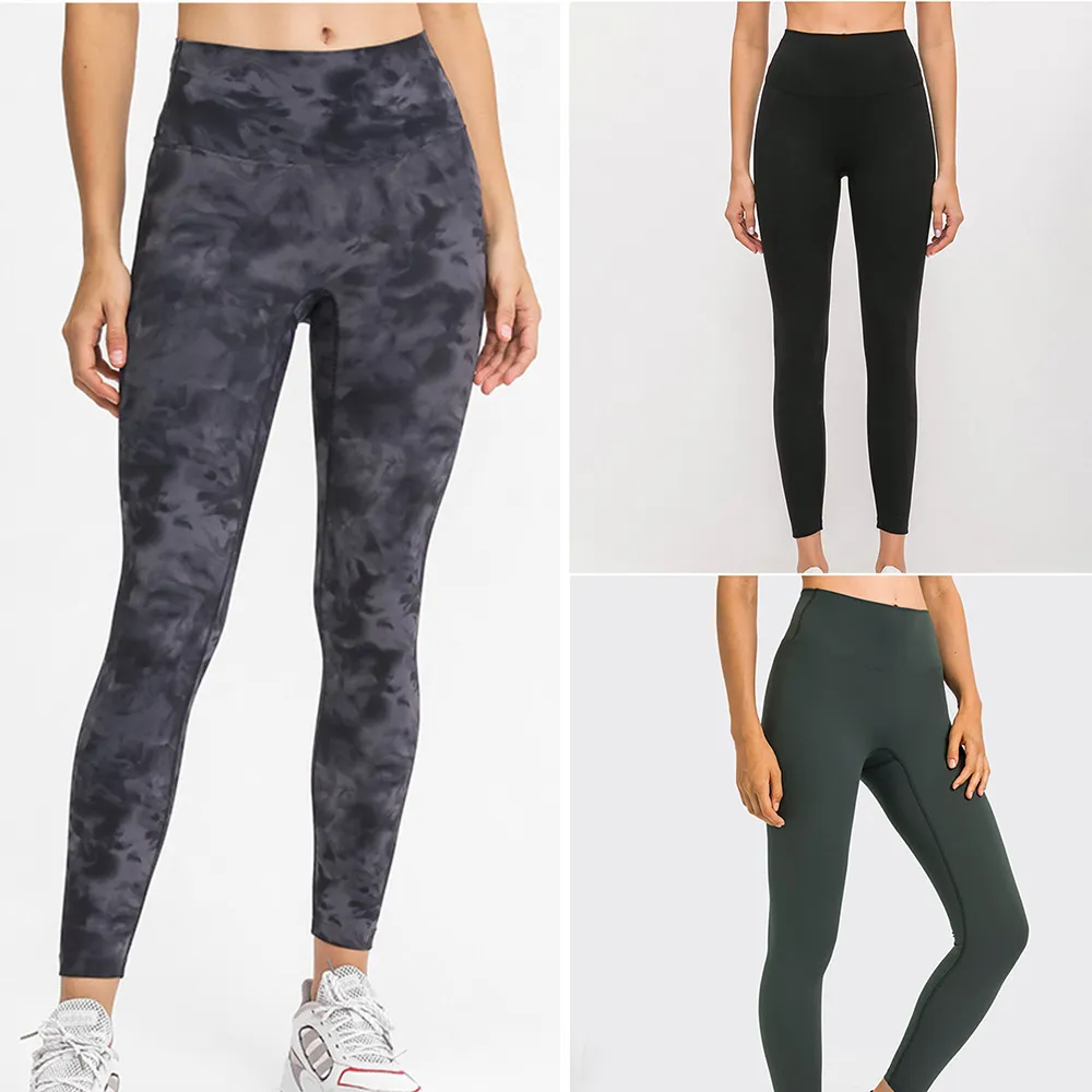 Active stretch Pants High Waisted Elastic designer leggings camo black printed Women's sports Yoga Gym Leggings running Pants Plus Size mix 28 colors free ship