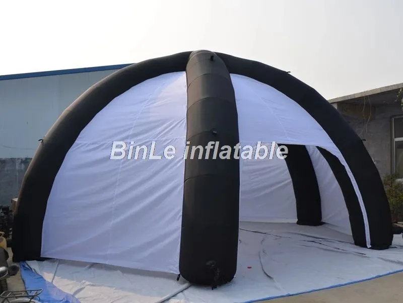 Tente araignée gonflable portable de 6m, tente de voiture en forme de dôme, garage avec murs à vendre, vente en gros