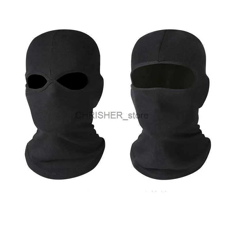 Tactical Hood Full Face Cover hat Balaclava Hat Army Tactical CS Winter Ski Cycling Hat Sun protection Scarf Outdoor Sports Warm Face MasksL2402