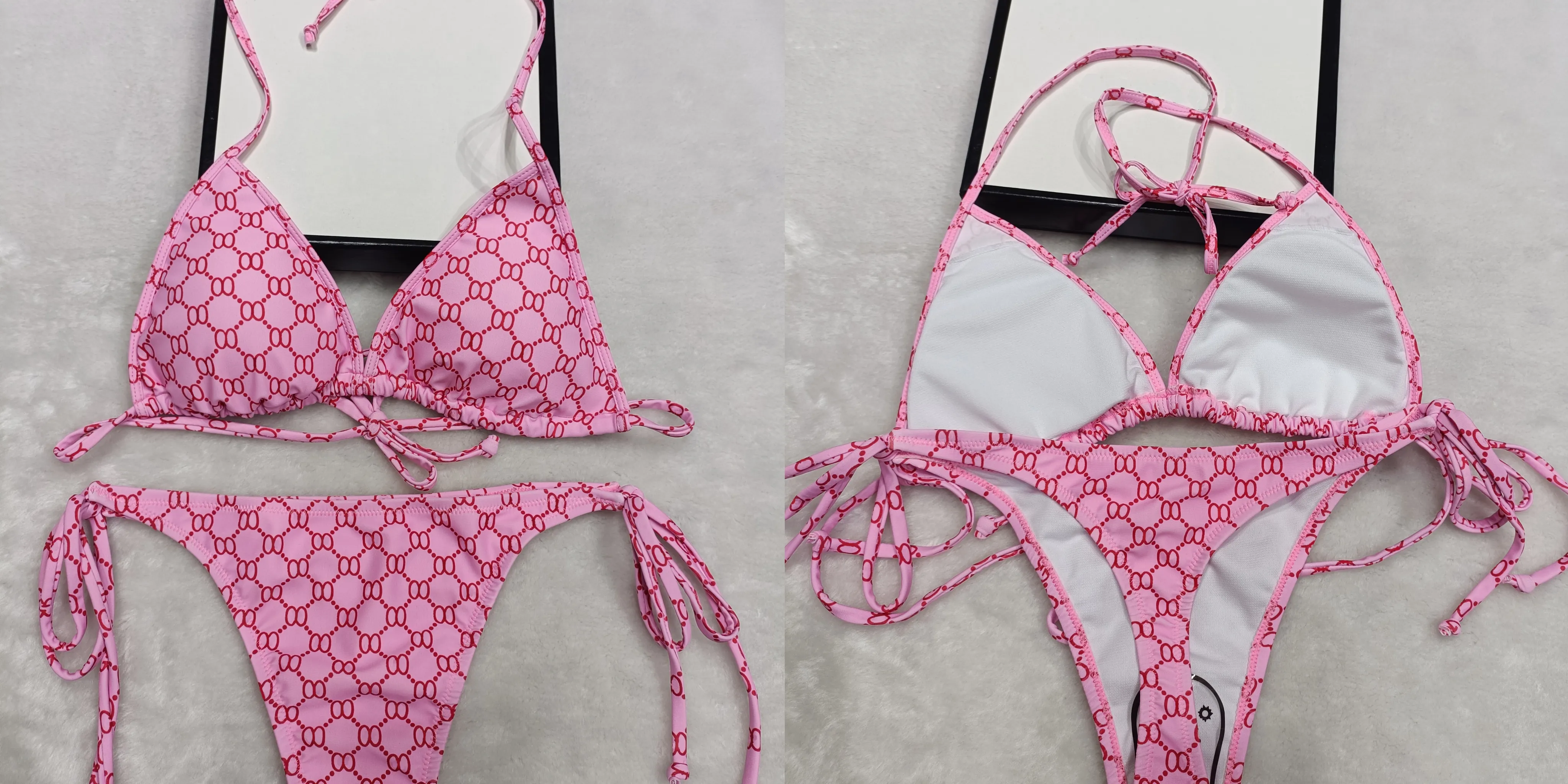 Kvinnors bikinis set bur sexig klar rem form baddräkter designers damer baddräkt mode strandkläder sommarkläder kvinnor badväskor biquini