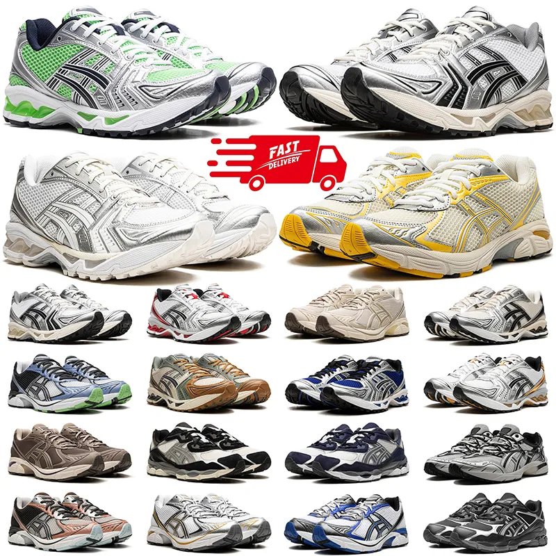 designer shoes men women gel kayano 14 Graphite Oyster Grey GT 2160 Cream Solar NYC Power Oatmeal Pure Silver 1090 White Orange mens trainer