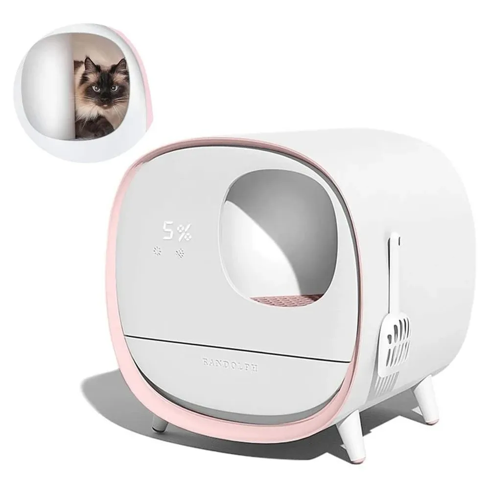Boxes Smart Cat Litter Box Deodorant Toilet Tray Automatic Self Cleaning Fully EnClosed Pet Bedpans Pet Supplies Arenero Gato