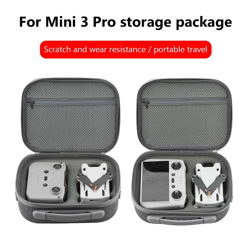 Peças Bolsa de ombro portátil para Dji Mini 3 Pro, bolsa de armazenamento Estojo de transporte para Dji Mini 3 Pro Controle remoto Bateria Drone Body