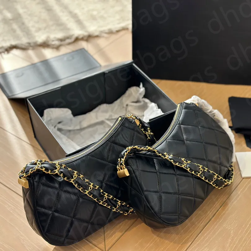 2024 Luxurys Designers Sacs à bandoulière Célèbre Mini Demi-Lune Sac Lady Toile Crocodile Portefeuilles Mode Crossbody Sacs à main Femmes Fourre-tout Lettre Sac à main Embrayage Lady Sacs à main