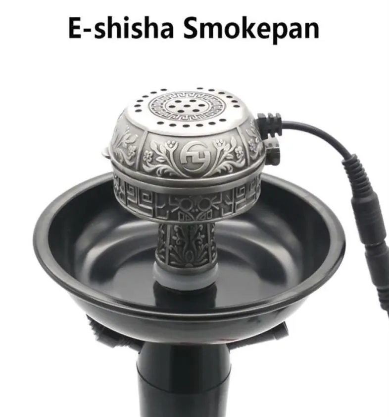 Carbone di ceramica multifunzionale di grandi dimensioni EShisha Smokepan Ciotola di tabacco elettronico per narghilè Sheesha Chicha Narguile ac3343898