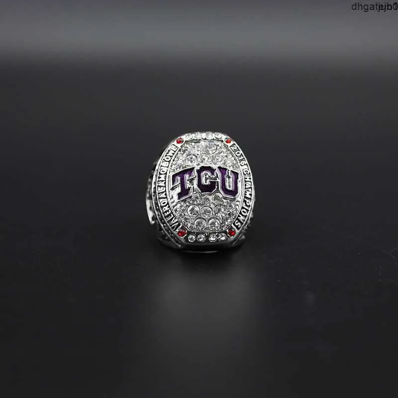 Designer Commemorative Ring Band Rings 2016 TCU Horned Frogs University Alamo Bowl Football Championship Ring New 7814