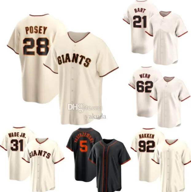 28 Posey Baseball Jerseys Yakuda المحلي على الإنترنت المتجر على الإنترنت أزياء Cool Base Jersey Dhgate Discount Design 35 Crawford 92 Nakken 21 Bart 8 Pence 62 Webb