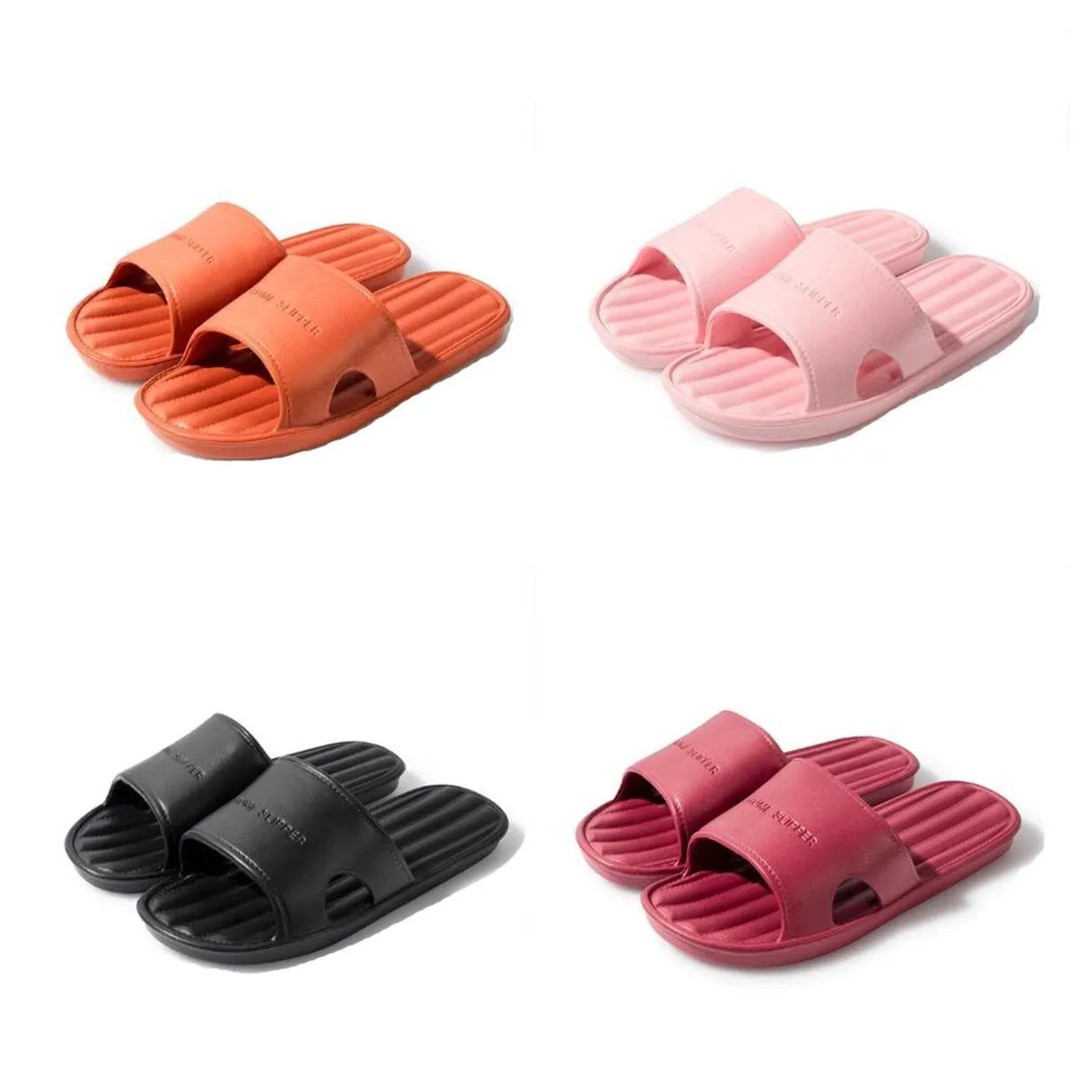 Pantoufle Designer Diapositives Femmes Sandales Piscine Oreiller Talons Coton Tissu Paille Pantoufles Décontractées pour le printemps et l'automne Plat Confort Rembourré Sangle Chaussure