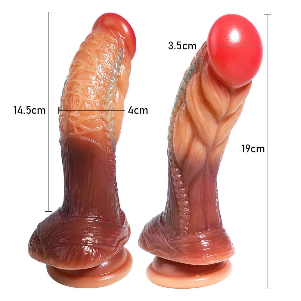 Płynne dildos silikonowe z kubkiem ssącym duży kutas miękka analowa wtyczka mięśni muskularna duże fallusowe zabawki seksualne dla kobiet masturbacja