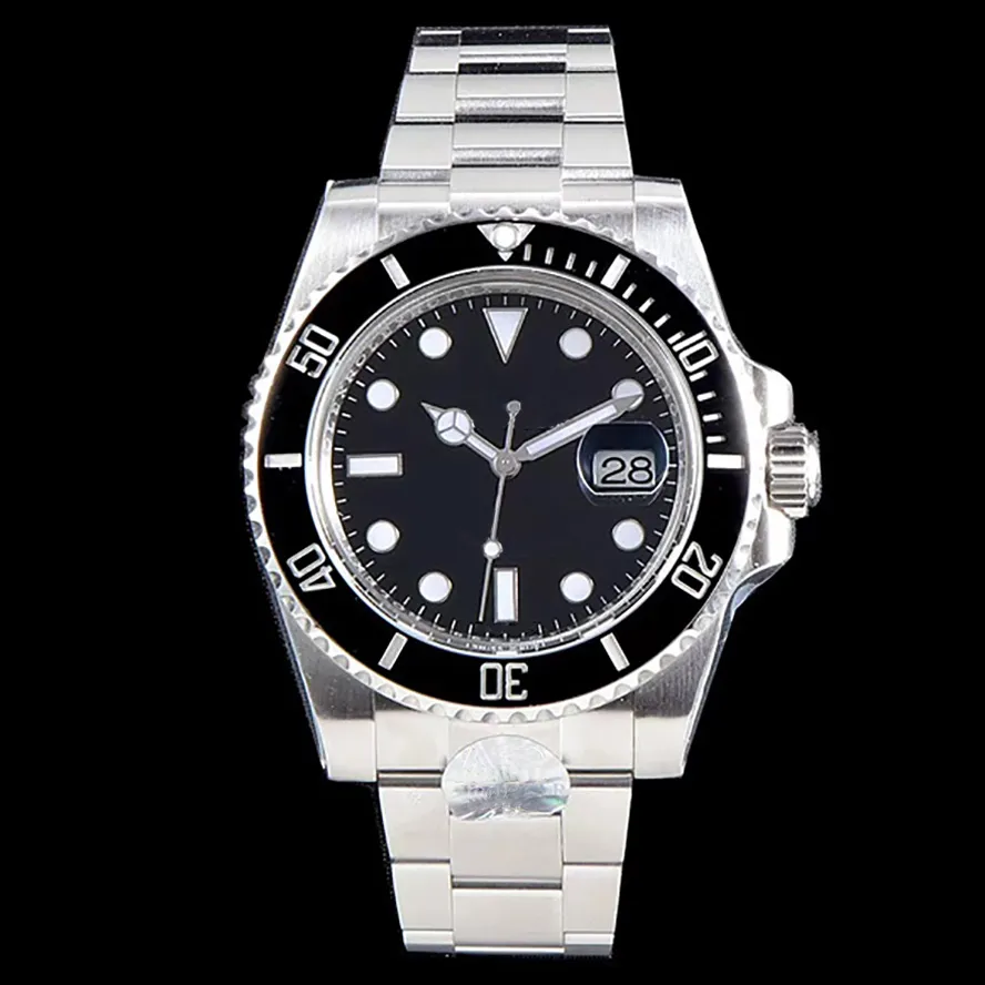 Męskie zegarki Designer Watch 40 mm Black Dila Automatyczna moda mechaniczna klasyczny styl stalowy wodoodporne zegarki na rękę
