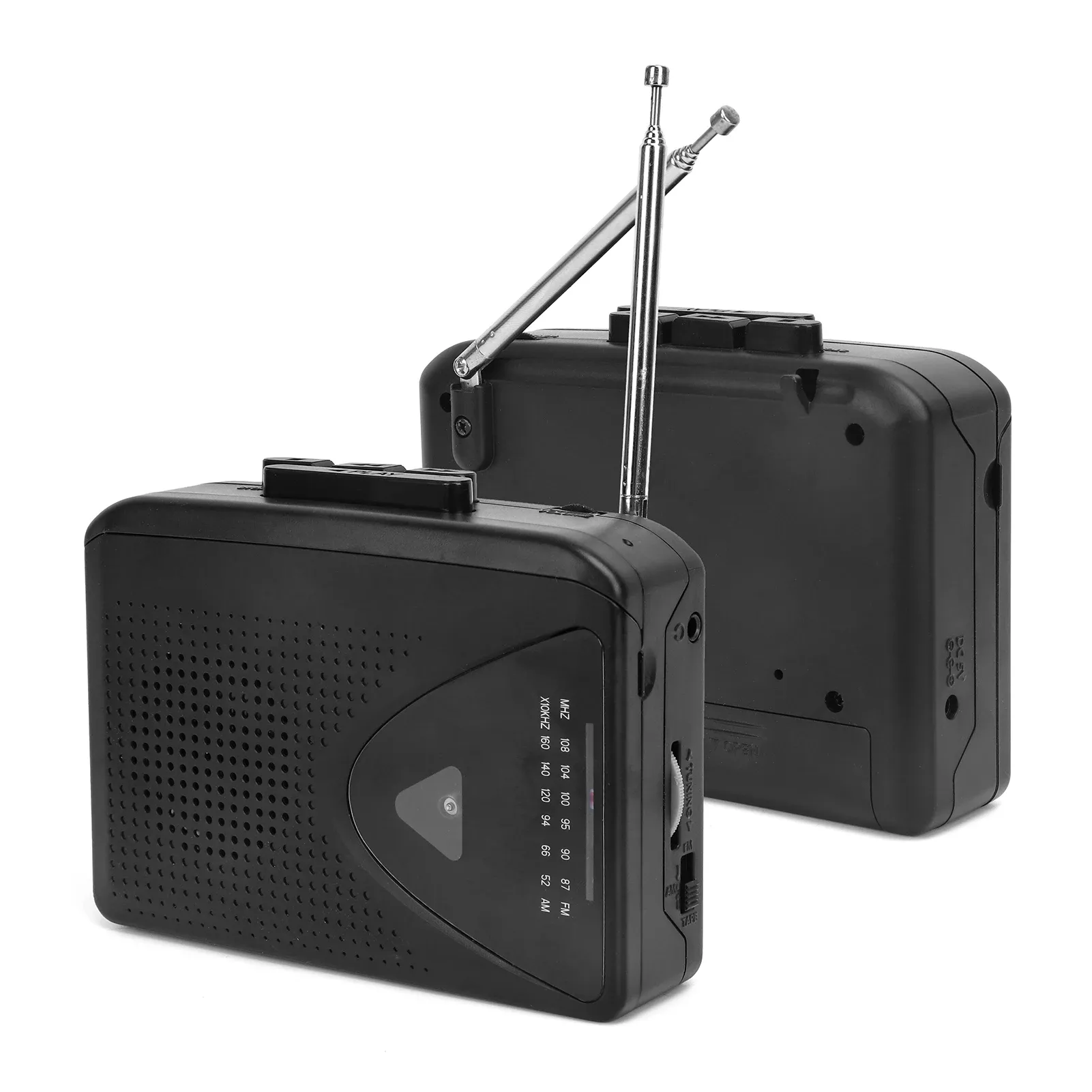 Radio Portable Cassette Player Personal Walkman AM/FM Radio with 3.5mm Eeadphone Jack