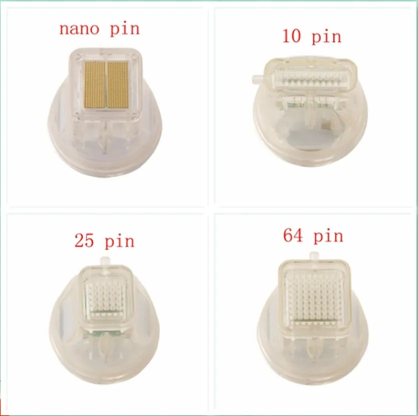 Accessori Parti Cartucce Microneedle Rf frazionario Micro ago Macchina per il sollevamento della pelle del viso Cura della pelle 25 aghi 49 aghi 64 perni Carrello