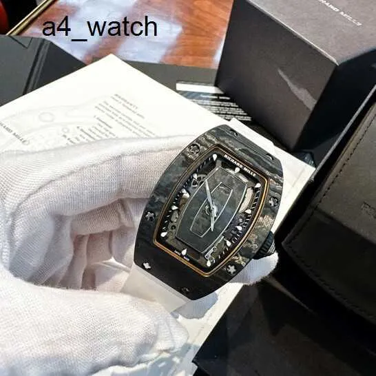 Neueste Armbanduhren Damenarmbanduhr RM Watch Damenserie Rm07-01 Ntpt Carbon Fiber Fashion Freizeit Business Machinery Carbon t Damenuhr Einzeluhr