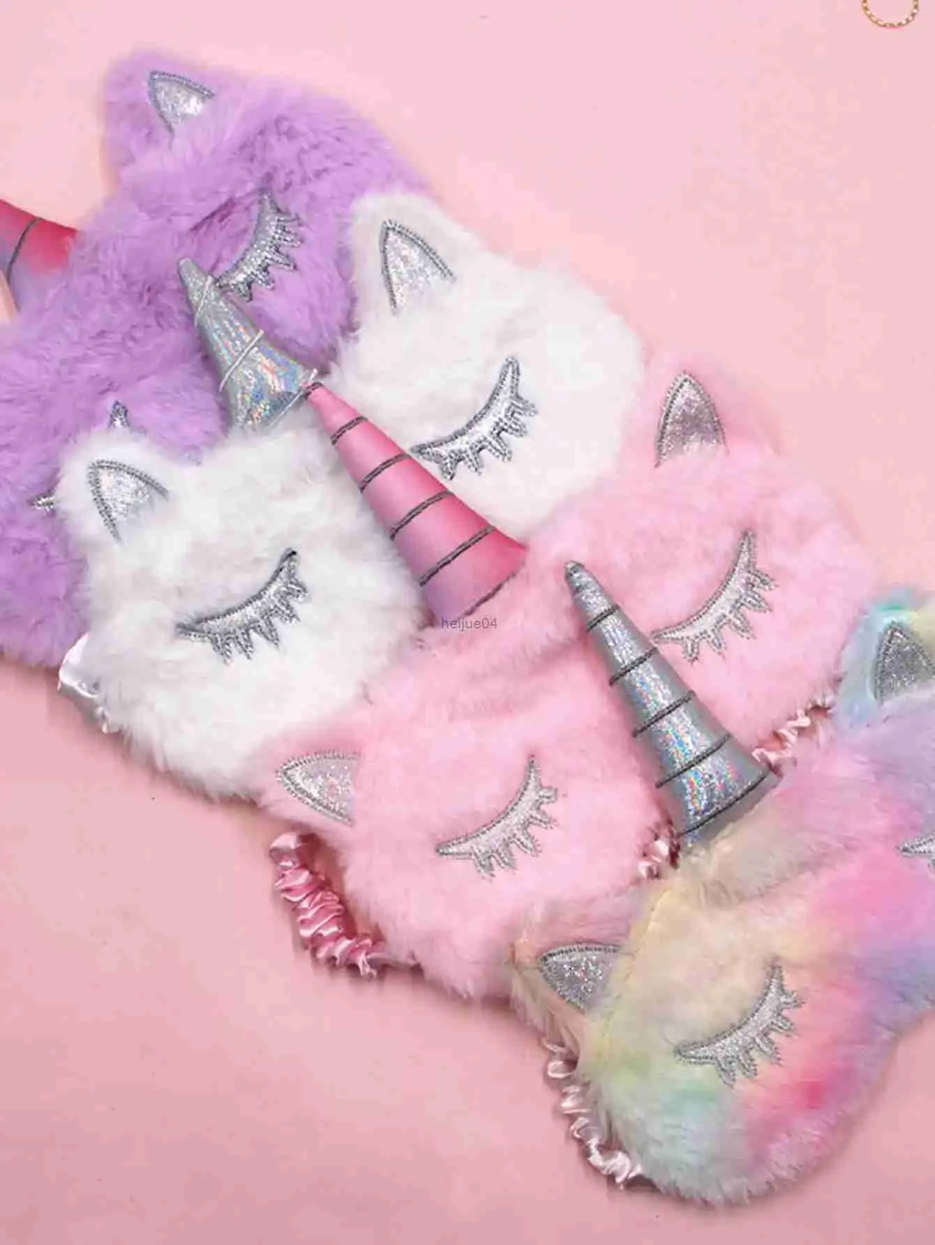 Sleep Masks Cartoon Unicorn Silk Eye Mask Variety Sleep Mask Eye Mask Relaxing Mask Plush Eye Mask Travel Home Party Gifts