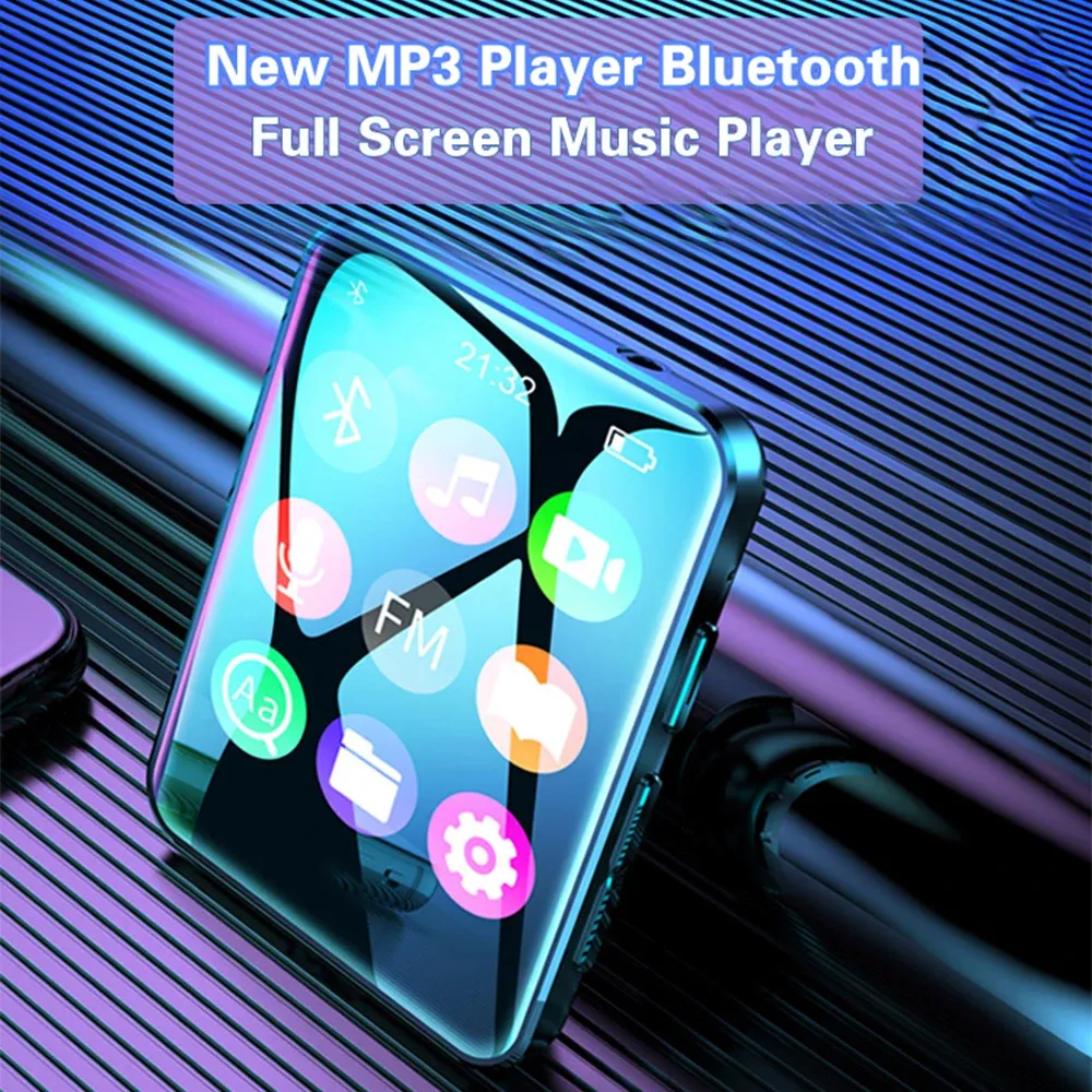 Oyuncular 1.77 inç Tam Ekran Anahtar Basın Bluetooth Mp3 çalar Taşınabilir Sport Mp4 Video Müzik Walkman Fm Kaydedici E -Kitap kulaklık