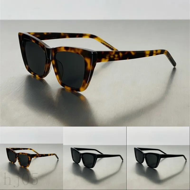 Óculos de sol de luxo moda tons mulheres óculos de sol oversized multicolor retro sonnenbrille acessórios da moda leopardo impressão gato olho designer óculos PJ020 B4