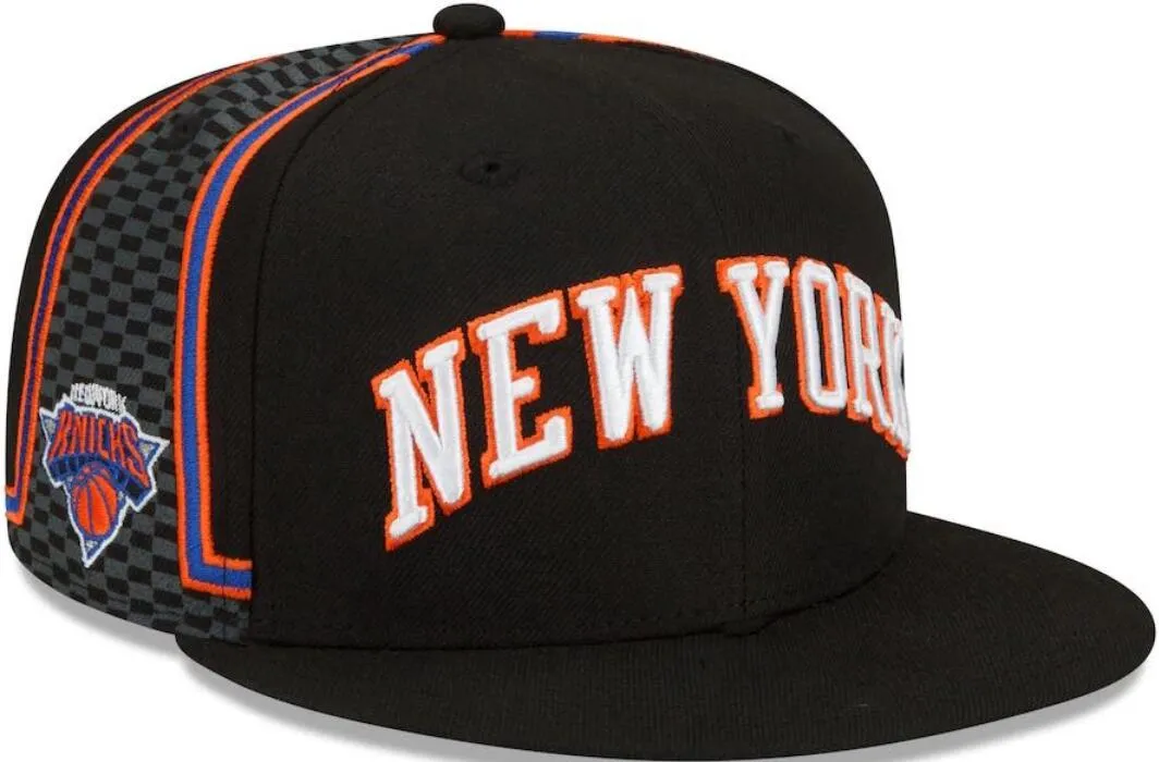 „Knicks” Caps 2023-24 unisex moda bawełniana bawełniana czapka baseballowa kapelusz snapback men kobietom haft słoneczny haft wiosna letnia czapka hurtowa