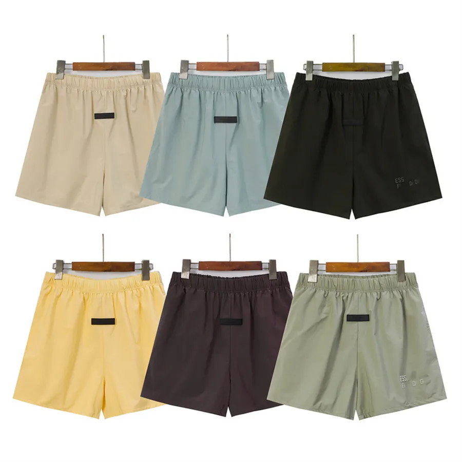 Ikrp Mens Shorts Tasarımcı Pantolon Yaz Düz Renk Amerikan Modaya Marka Gevşek Gevşek Hızlı Kurutma Gevşek Sık Sıkı Kemer Pantolon Mektup Baskı Dekorasyon Plajı Pantolon