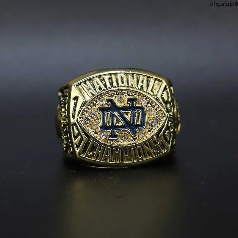 W8dj Designer Commemorative Ring Rings Ncaa 1988 Notre Dame Championship Ring Irqi O71a