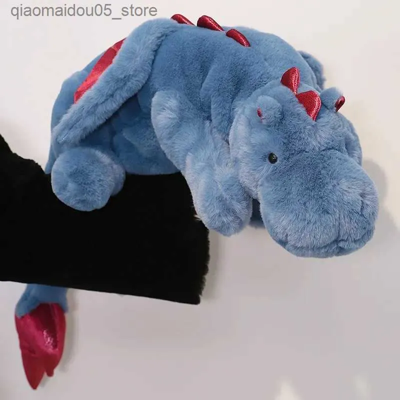 Plush Dolls 90cm cartoon soft flying dragon plush laying dinosaur plush pocket pillow soft filling animal doll childrens gift Q240227