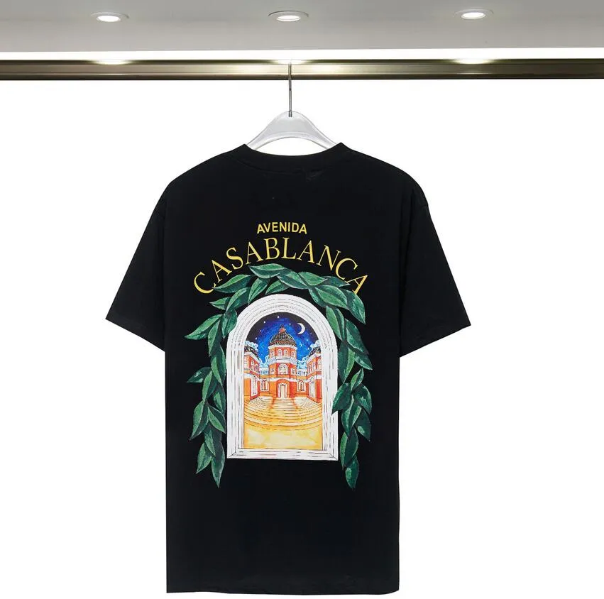 Herrkvinnor designer t skjortor luxe tshirt casablanca för män topp överdimensionerad tee casablanc shirt casa blanca kläd