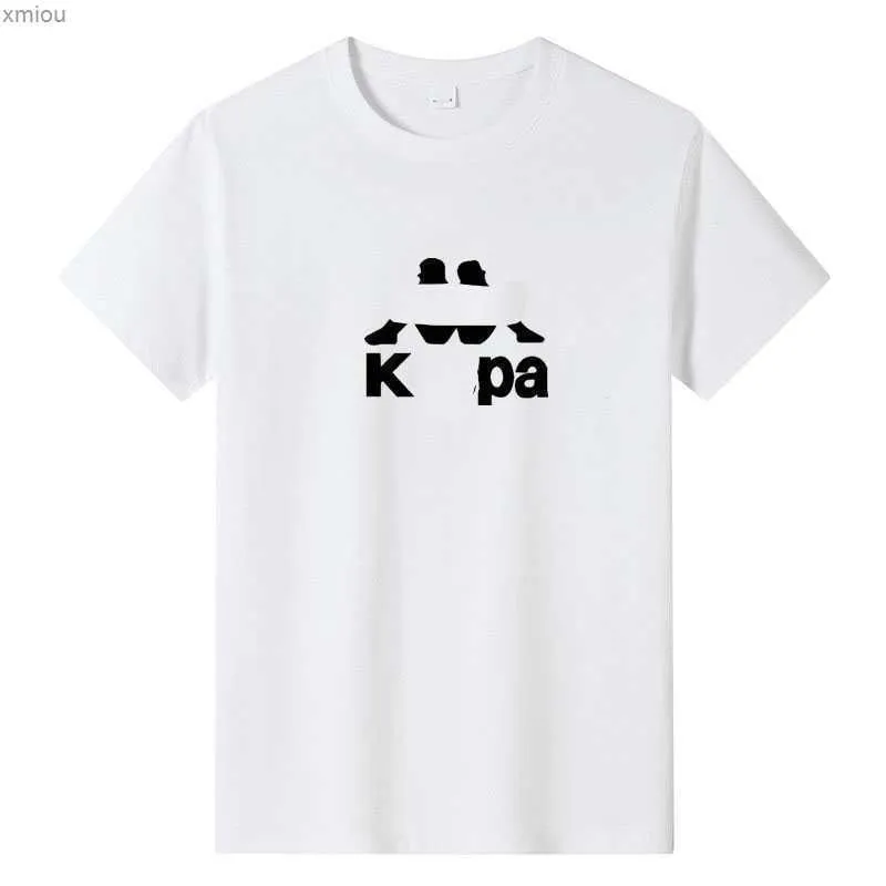 Designer Classic Kapa T Shirt Casual Märke KP Rundhals Mens Kvinnor T -skjorta Högkvalitativ Pure Cotton Letter Tryck Löst överdimensionerad T Shir Dz9i