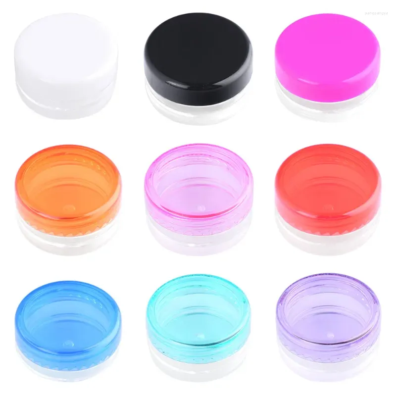 Storage Bottles 10pcs 3g 5g Plastic Pot Jar Empty Cosmetic Container With Lid For Cream Sample Makeup Box Nail Art Eye Shadow Powder