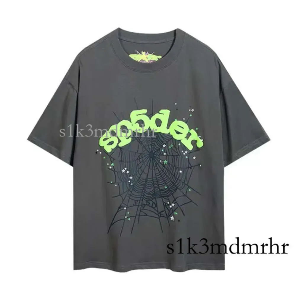 Spider T Shirt Designer T Shirt Sp5der Shirt Tshirt 555 Designer 555 Shirt Spider Shirt 555 Sp5der manches courtes respirant coton longue broderie lettre lâche 339