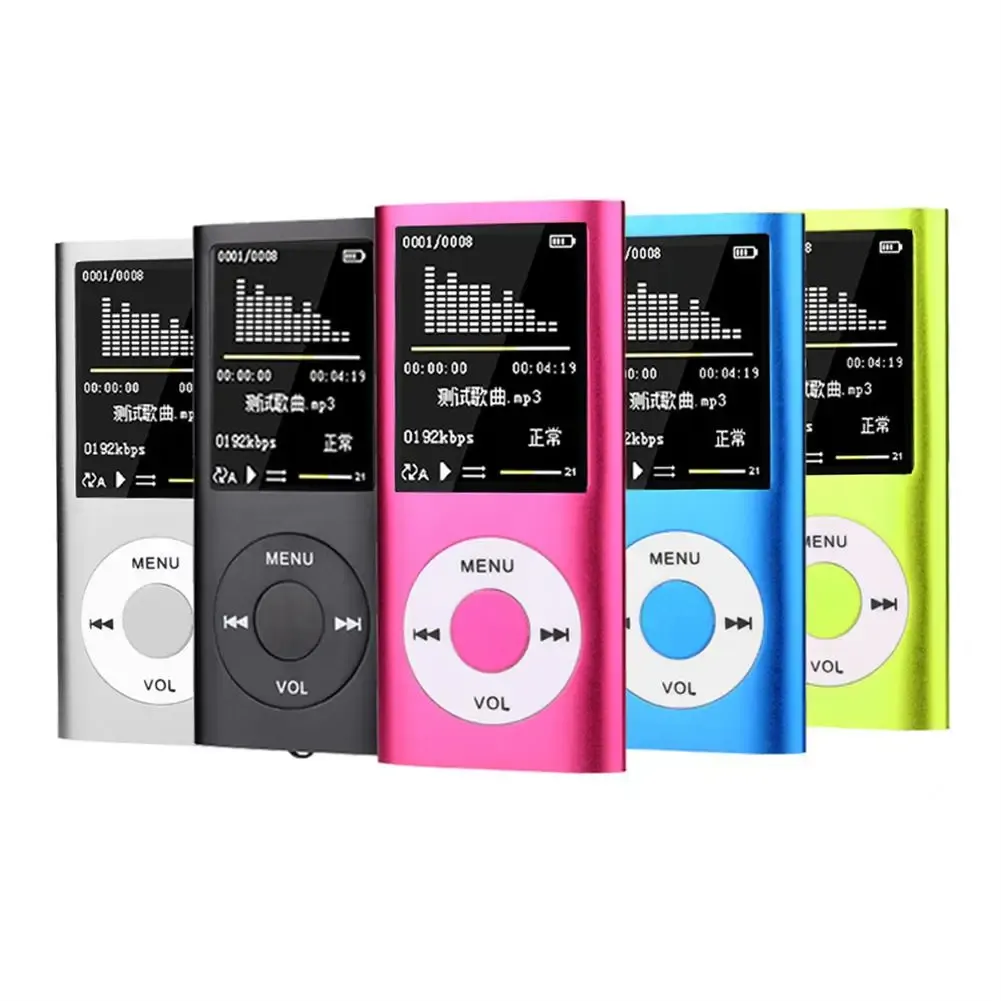 Игроки 1,8 "LCD MP3 -плеер FM Portable Radio Console Tebic Photo Photo Mp3 Music Player Audio Voice Record