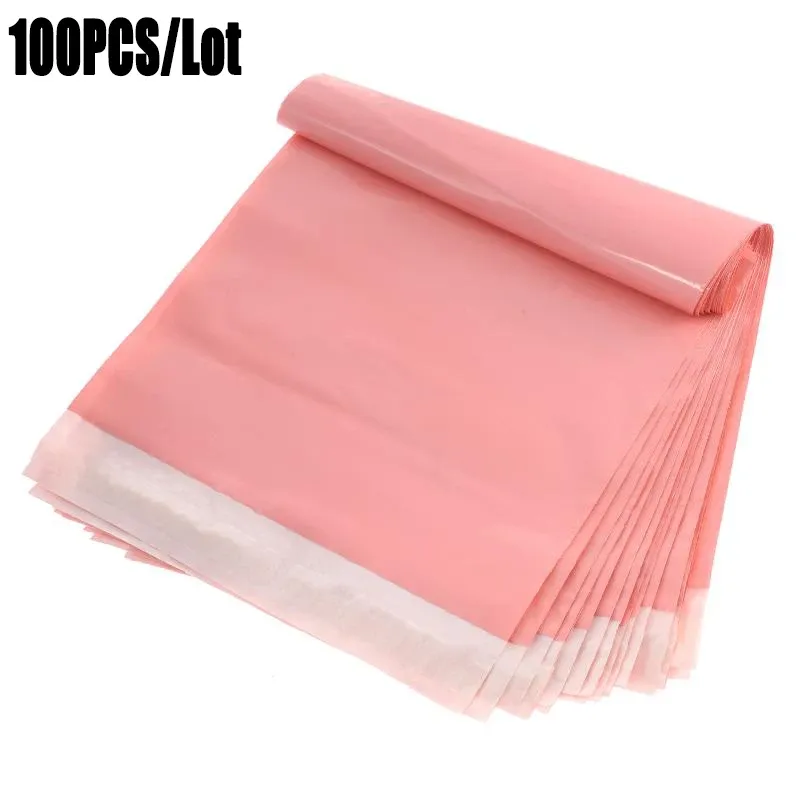 Blackboard 100pcs / lot Sacs de messagerie rose clair