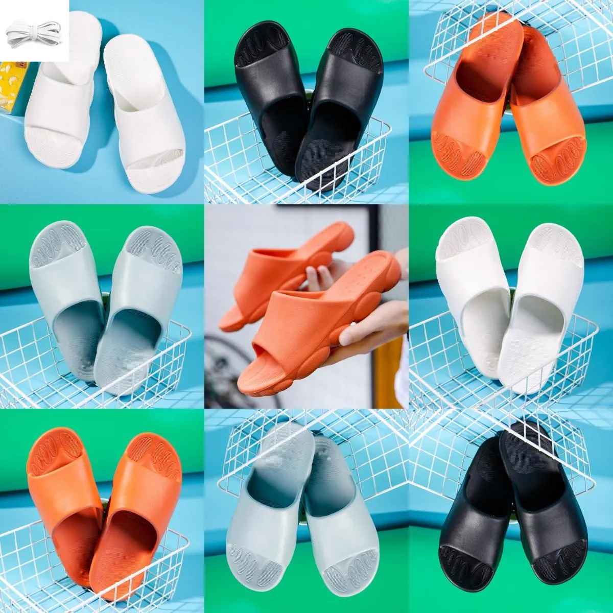Pantoufle Designer Slides Sandales Pantoufles décontractées pour le printemps et l'automne Mules plates confortables Chaussures à sangle rembourrée