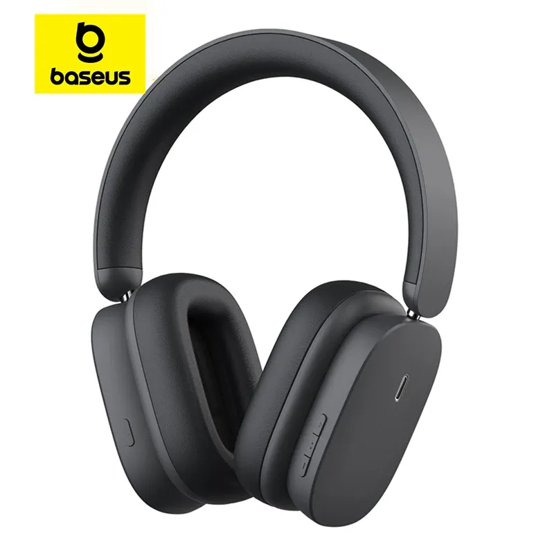 Casques d'écoute sans fil Baseus H1 ANC Bluetooth 5.2, suppression active du bruit 40 dB, autonomie de la batterie 70 h, unité pilote 40 mm