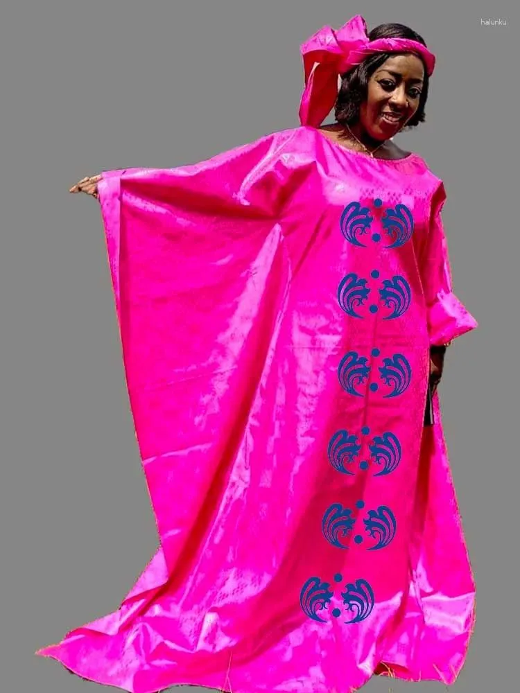 Vêtements ethniques Bazin Riche Robe portable tout au long de la fête traditionnelle des quatre saisons pour les femmes de mariage