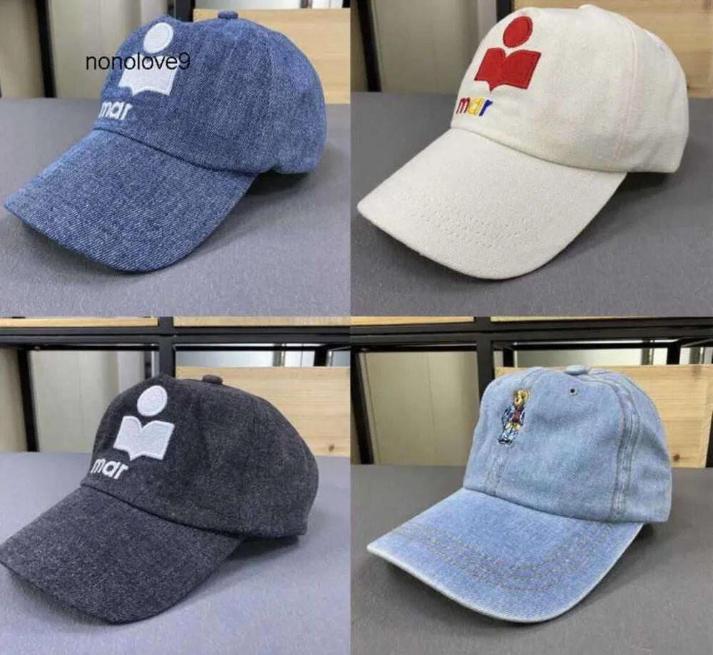 2024Classic Ball Caps Sport Top Quality Marant Canvas med män Baseball Cap Dust Bag Fashion Women Hats Mar