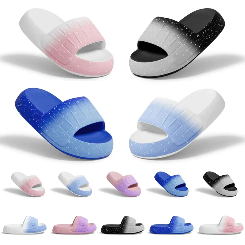 STYLE4 SLIPPERS SLIPPERS BOYS and Girls Kids Lradient Slides-Color Slides Eva Sandals Non Slip Bath Home Flip-Flops Home Shoes 24-35