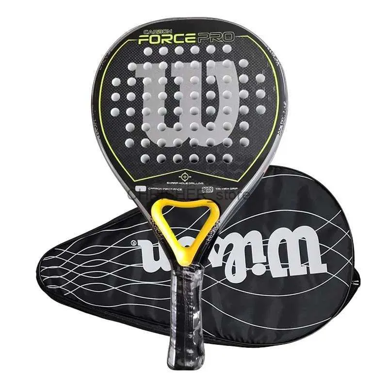 Tennisracketar 2024 Ny professionell padellpaddel Tennisracket Mjukt ansikte Kolfiber Soft Eva Face Sports Racquet Outdoors Equipmentl2402