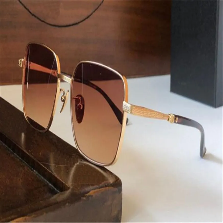 Modedesign K Gold Sonnenbrille 8024 quadratischer Rahmen Mann beliebter und einfacher Stil klassische Modellierung vielseitig im Freien UV400 Protectiv228I