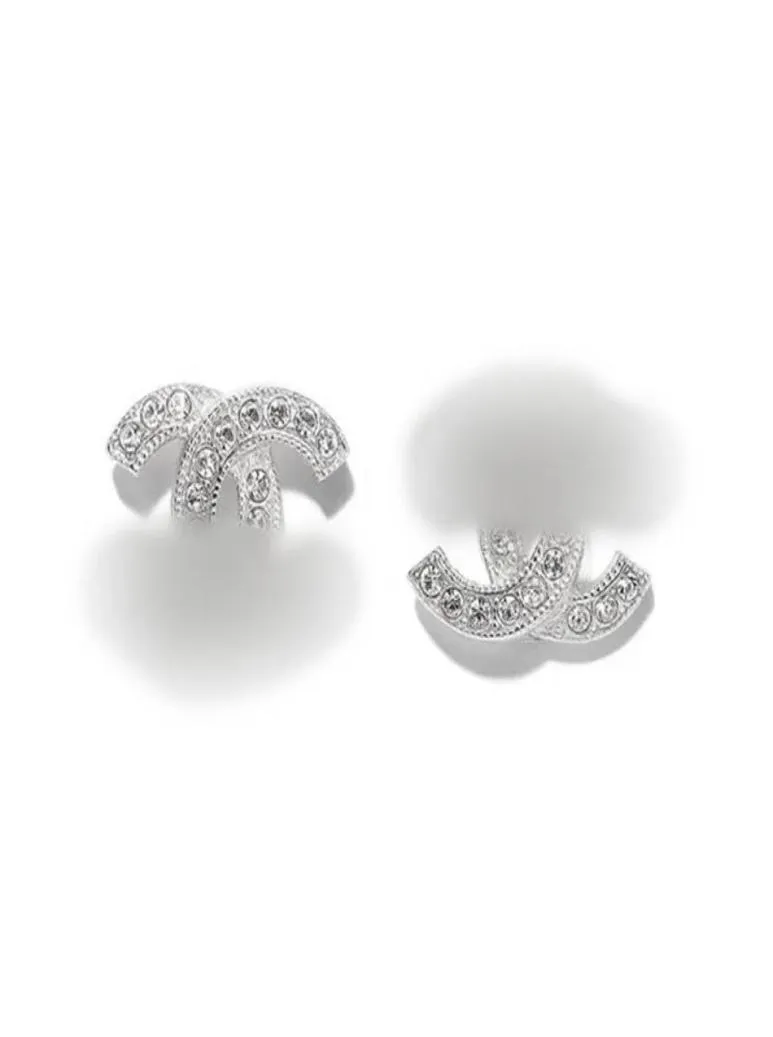Boucles d'oreilles de mode femme boucle d'oreille de créateur de luxe multi couleurs c lettre bijoux femmes 18 carats diamant cadeaux de mariage6763335